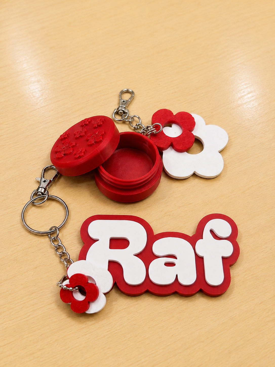 Athlete Jewelry Case & Personalized Name Tag Keychain