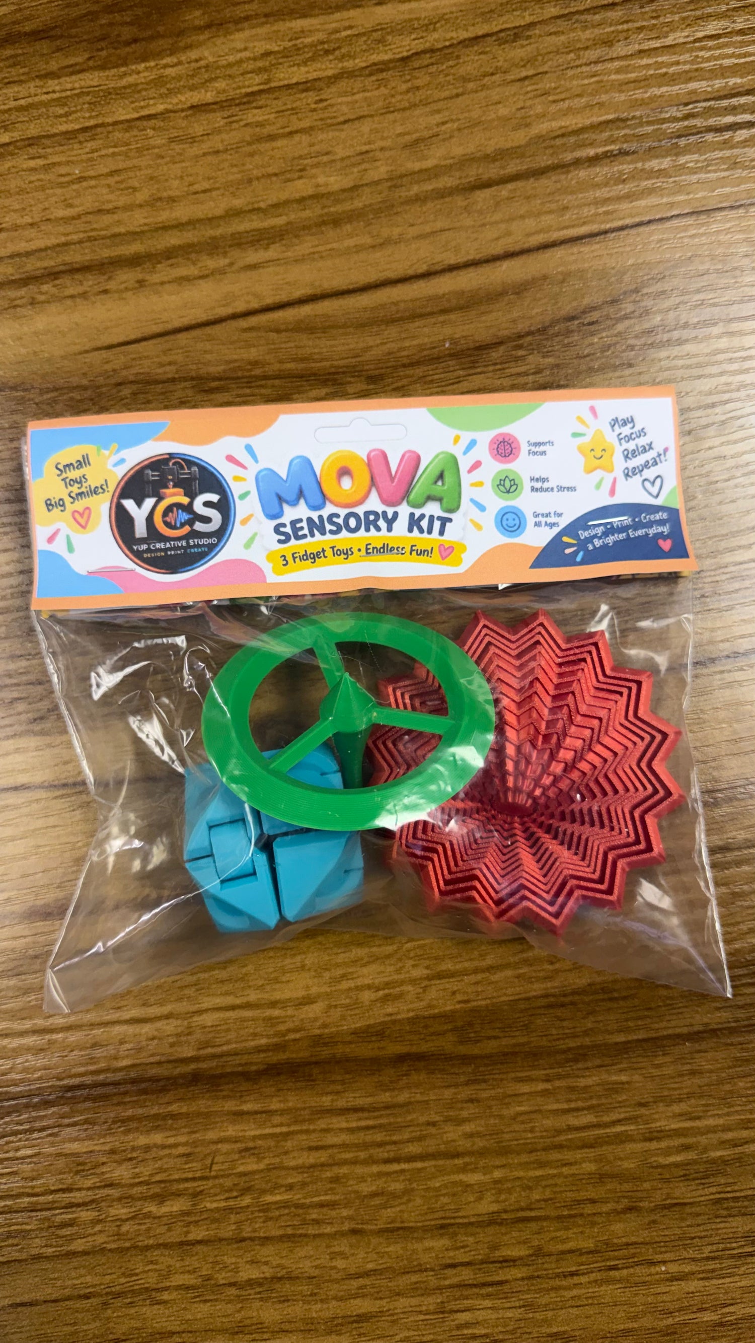 Mova Sensory Kit – Set of 3 Assorted Sensory Toys
