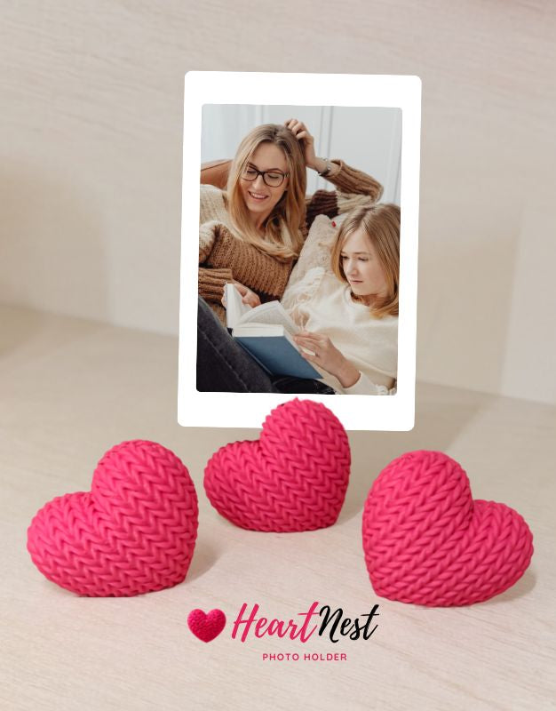 Heart Nest Photo Holder Set of 3
