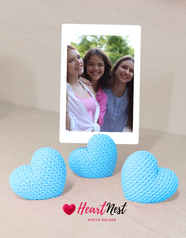 Heart Nest Photo Holder Set of 3